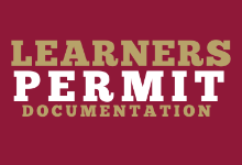 Learners Permit Documentation