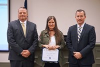 Principal, Volunteer of the Month and Superintendent