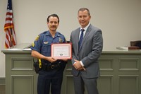 Dr. Franklin with Sgt. Dustin Peterson