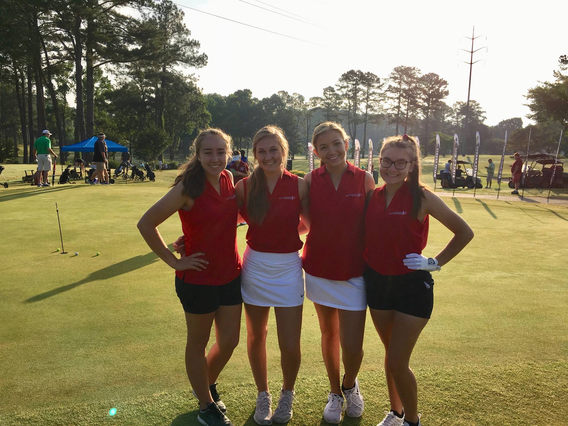 Girls at State in the Loganville Red