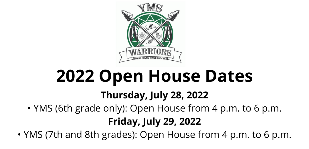 Open House Dates 2022