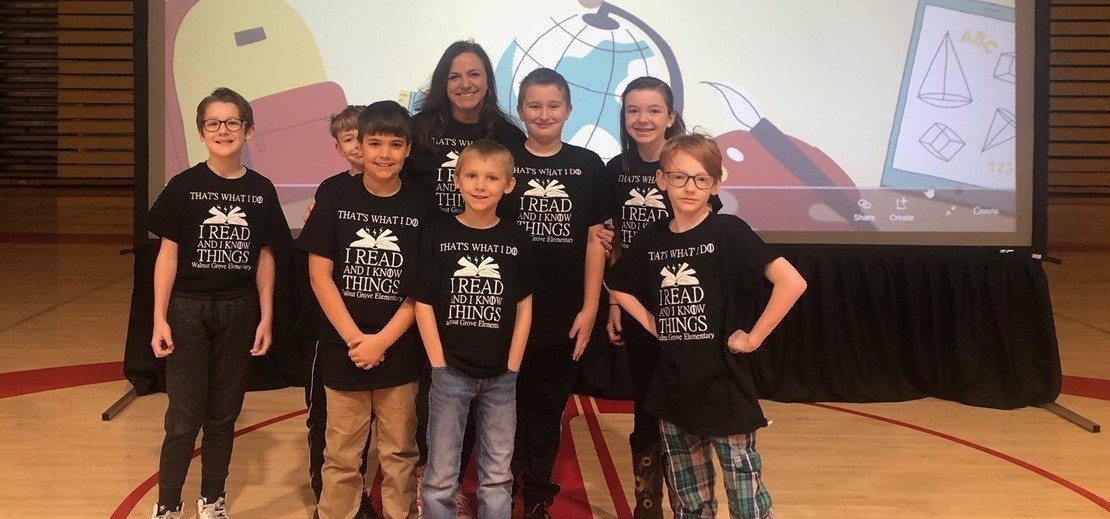 WGES Helen Ruffin Reading Bowl Team with Coach Mrs. Cherry