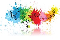 Multi-color Music Notes